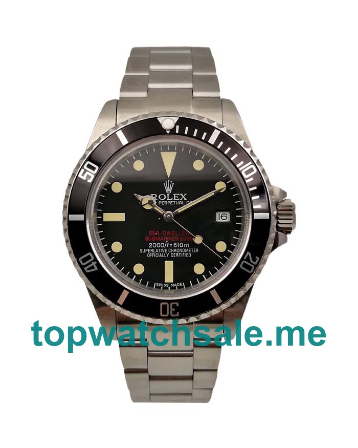 UK 40MM Black Dials Replica Rolex Sea-Dweller 1665 Watches UK 40MM Black Dials Replica Rolex Sea-Dweller 1665 Watches