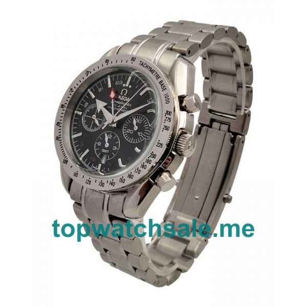 UK Perfect 40.5 MM Fake Omega Speedmaster 3581.50.00 Watches With Black Dials For Sale