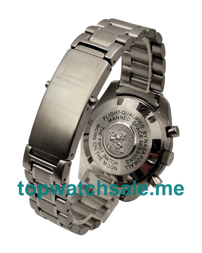 UK Perfect 40.5 MM Fake Omega Speedmaster 3581.50.00 Watches With Black Dials For Sale