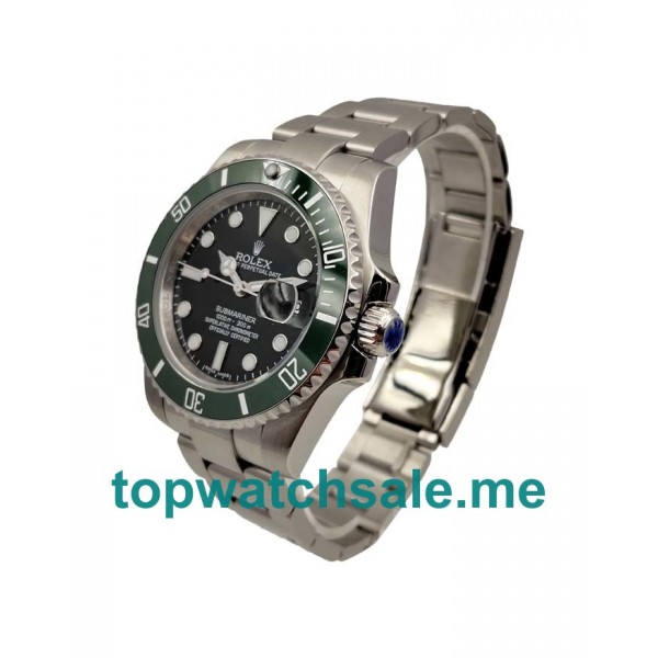 UK 40MM Green Bezels Replica Rolex Submariner 16610 LV Watches