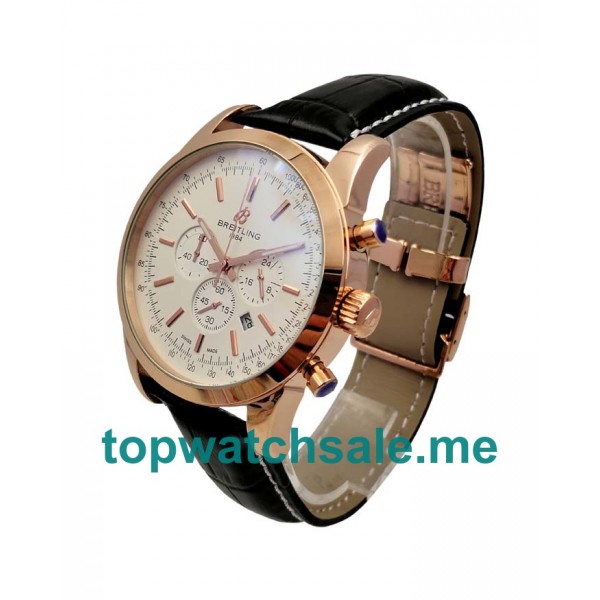UK 45MM White Dials Breitling Transocean RB015212 Replica Watches