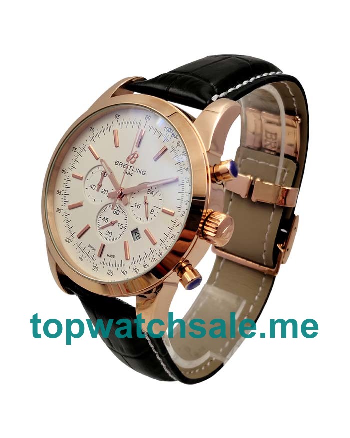 UK 45MM White Dials Breitling Transocean RB015212 Replica Watches