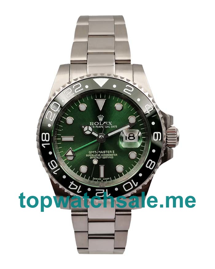UK Swiss Movement Rolex GMT-Master II 116710 LN Replica Watches With Green Dials Online