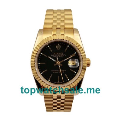 UK Perfect Replica Rolex Datejust 116238 Watches With Black Dials For Sale