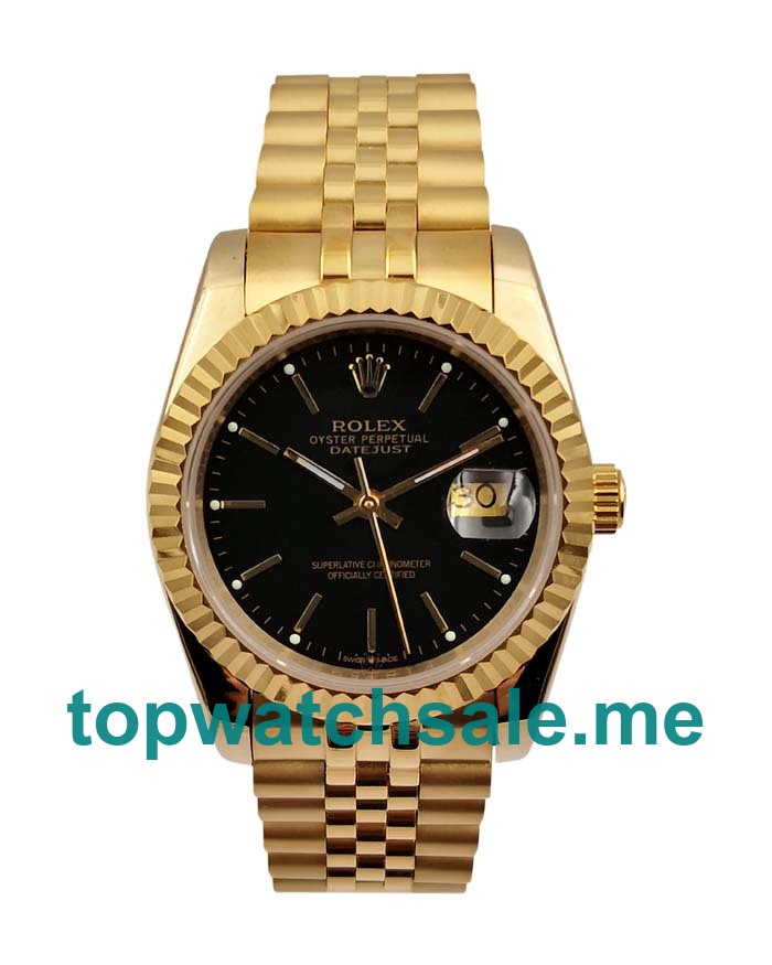 UK Perfect Replica Rolex Datejust 116238 Watches With Black Dials For Sale