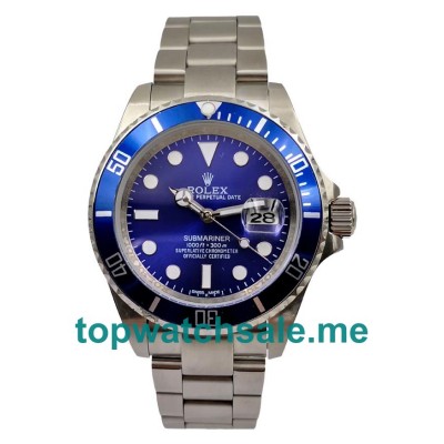 UK 40MM Blue Dials Rolex Submariner 116619 LB Replica Watches