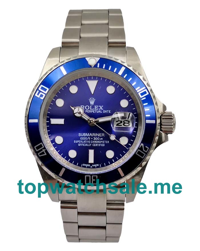 UK 40MM Blue Dials Rolex Submariner 116619 LB Replica Watches