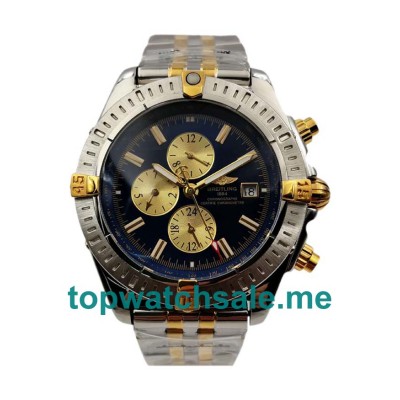 UK 43.7MM Steel And Gold Replica Breitling Chronomat Evolution B13356 Watches