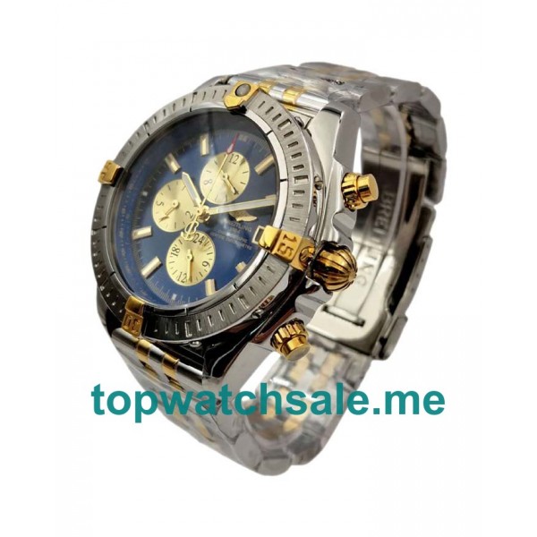 UK 43.7MM Steel And Gold Replica Breitling Chronomat Evolution B13356 Watches