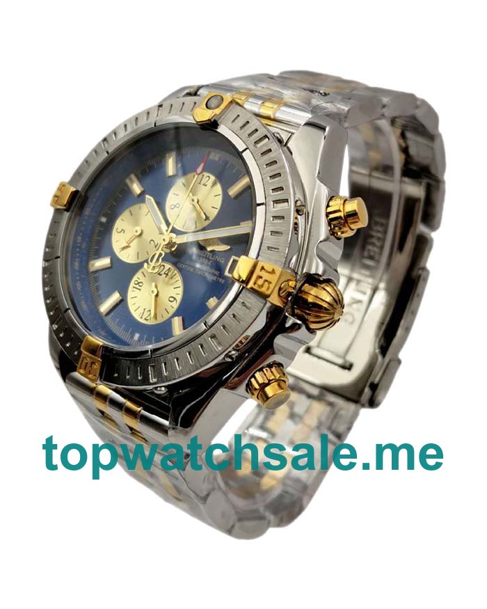 UK 43.7MM Steel And Gold Replica Breitling Chronomat Evolution B13356 Watches