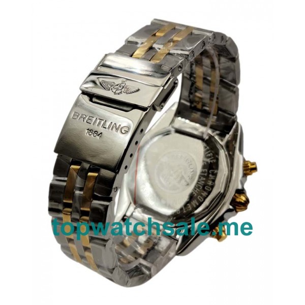 UK 43.7MM Steel And Gold Replica Breitling Chronomat Evolution B13356 Watches