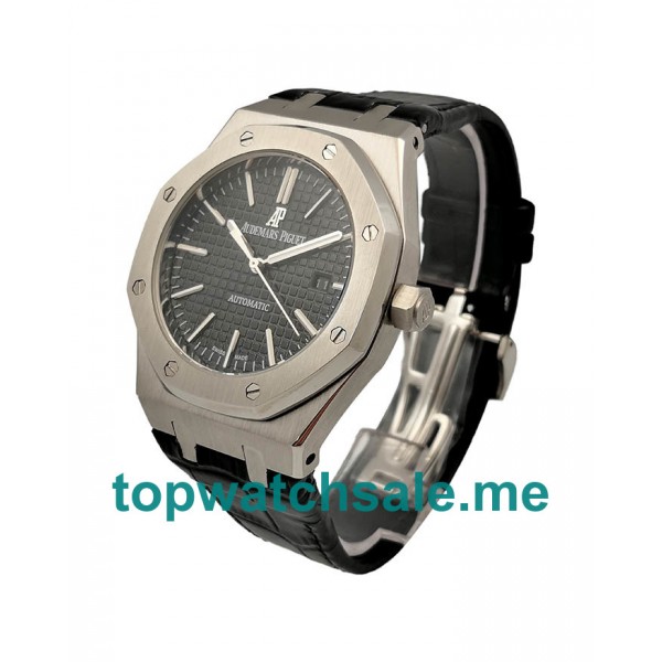 UK 41MM Black Dials Audemars Piguet Royal Oak 15400ST Replica Watches