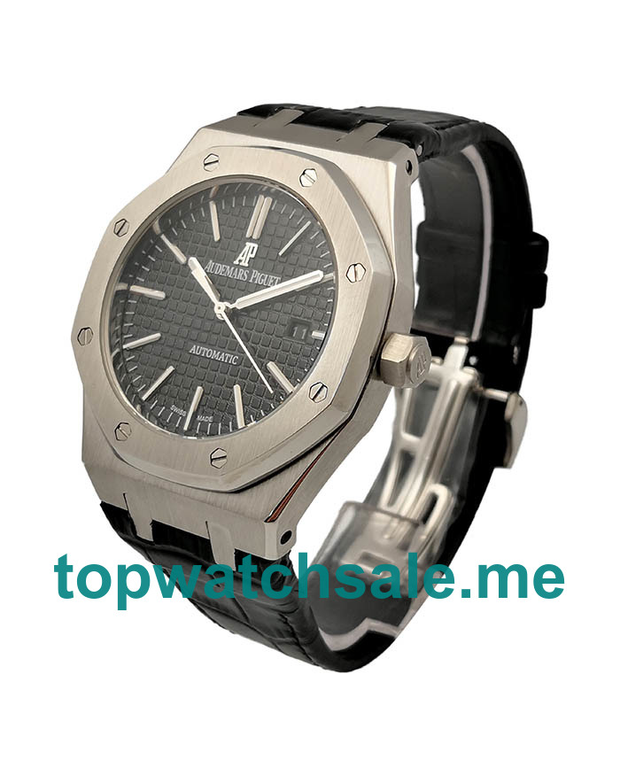 UK 41MM Black Dials Audemars Piguet Royal Oak 15400ST Replica Watches