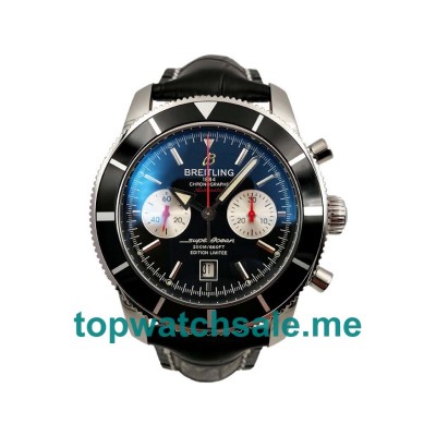 UK Best Quality Breitling Superocean Heritage A23320 Fake Watches With Black Dials For Men