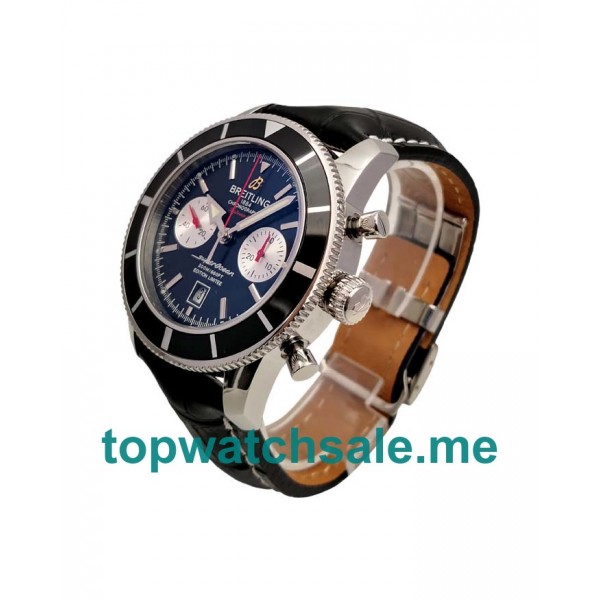 UK Best Quality Breitling Superocean Heritage A23320 Fake Watches With Black Dials For Men