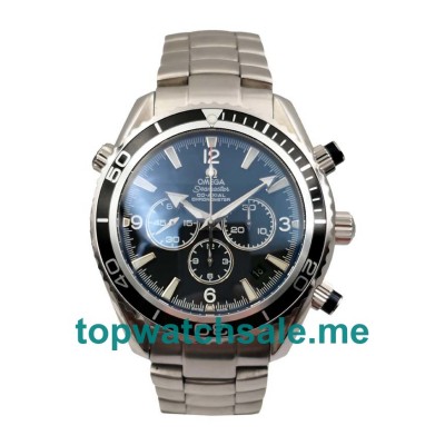 UK Best 1:1 Fake Omega Seamaster Planet Ocean Chrono 2910.50.81 With Black Dials Online