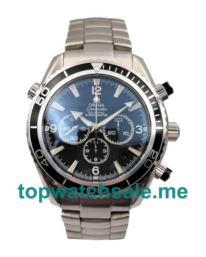 UK Best 1:1 Fake Omega Seamaster Planet Ocean Chrono 2910.50.81 With Black Dials Online
