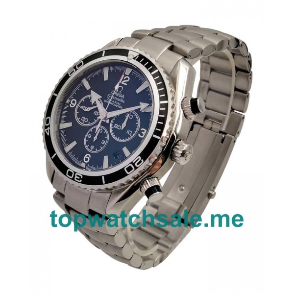 UK Best 1:1 Fake Omega Seamaster Planet Ocean Chrono 2910.50.81 With Black Dials Online