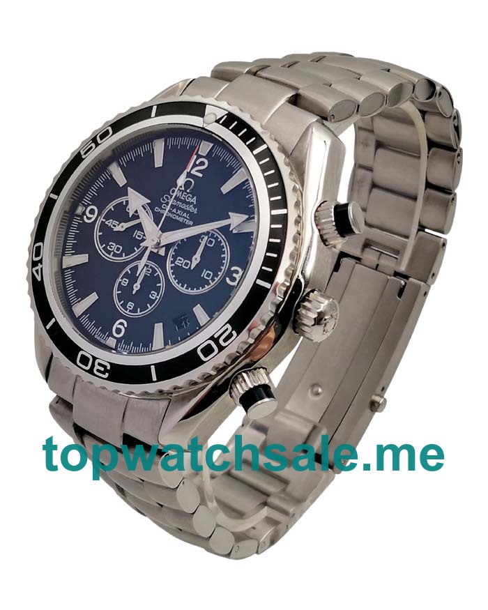 UK Best 1:1 Fake Omega Seamaster Planet Ocean Chrono 2910.50.81 With Black Dials Online