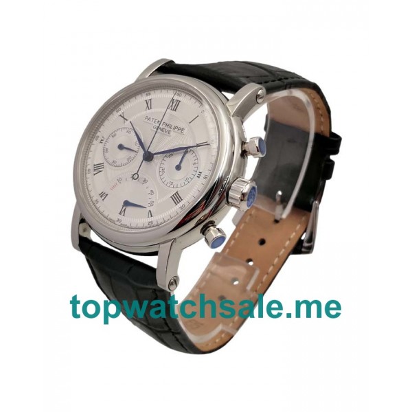 UK Swiss Made Replica Patek Philippe Watches With Silver Dials For Sale