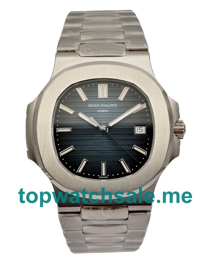 UK Swiss Made Replica Patek Philippe Nautilus 5711/1A Watches With Blue Dials For Men