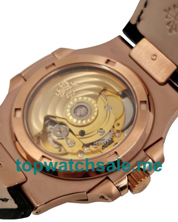 UK Best Replica Patek Philippe Nautilus 5711R Watches With Black Dials For Men
