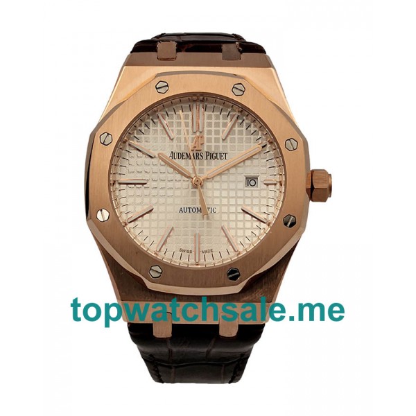 UK 41MM Rose Gold Replica Audemars Piguet Royal Oak 15400OR.OO.D088CR.01 Watches