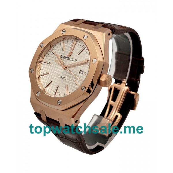 UK 41MM Rose Gold Replica Audemars Piguet Royal Oak 15400OR.OO.D088CR.01 Watches