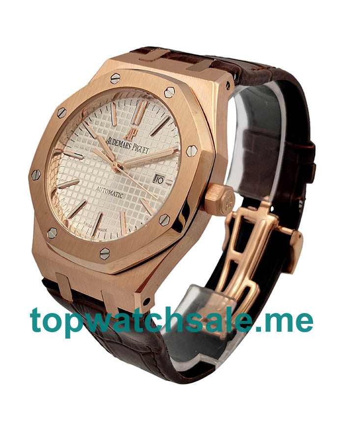 UK 41MM Rose Gold Replica Audemars Piguet Royal Oak 15400OR.OO.D088CR.01 Watches