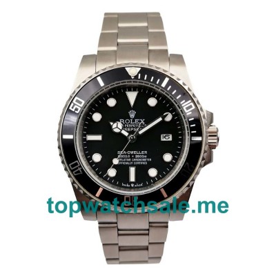 UK 40MM Black Dials Rolex Sea-Dweller Deepsea 116660 Replica Watches