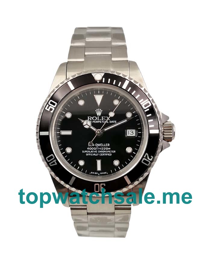 UK Perfect Replica Rolex Sea-Dweller 116600 Watches With Black Dials For Men
