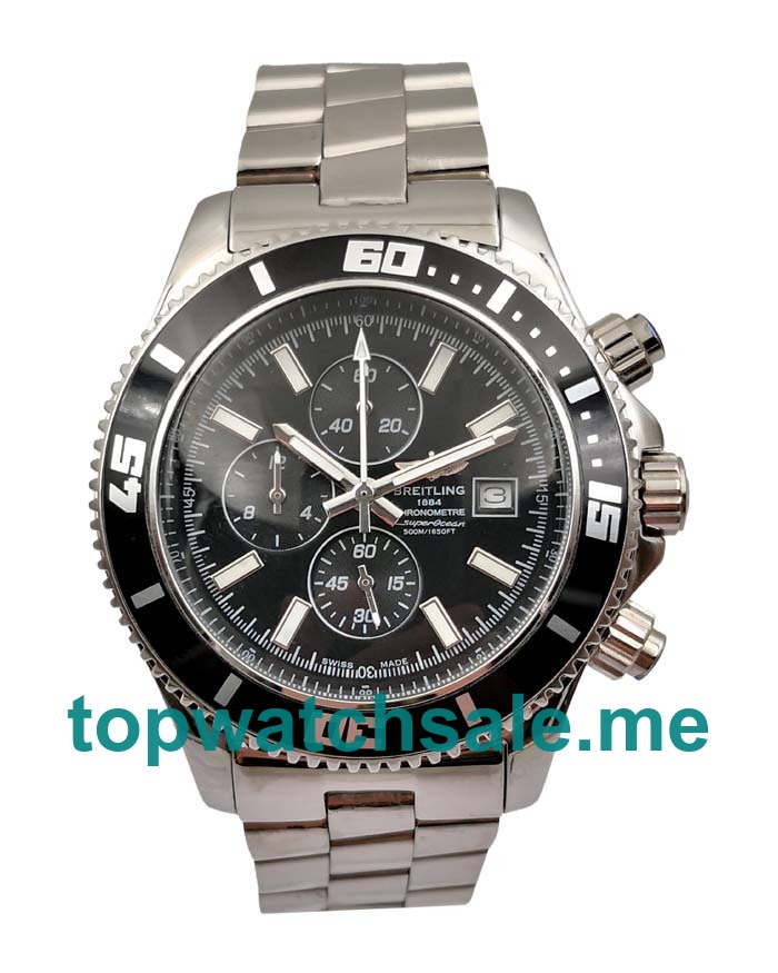 UK Best Quality Breitling Superocean A1334102 Replica Watches With Black Dials For Men UK Best Quality Breitling Superocean A1334102 Replica Watches With Black Dials For Men