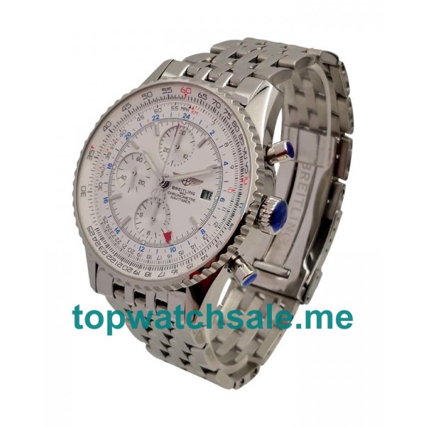 UK Best Quality Breitling Navitimer A24322 Replica Watches With White Dials For Men