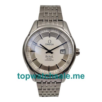 UK 41MM Silver Dials Omega De Ville 431.30.41.21.02.001 Replica Watches