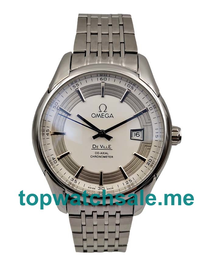 UK 41MM Silver Dials Omega De Ville 431.30.41.21.02.001 Replica Watches