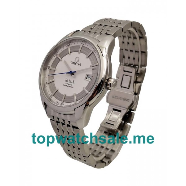 UK 41MM Silver Dials Omega De Ville 431.30.41.21.02.001 Replica Watches