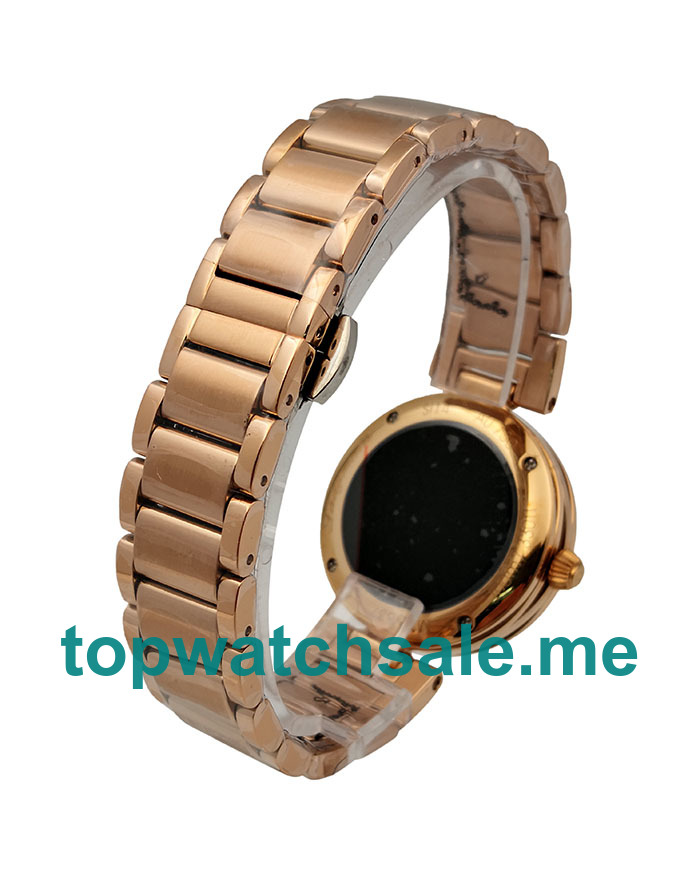 UK 34MM Rose Gold Omega De Ville Ladymatic 425.60.34.20.55.001 Replica Watches