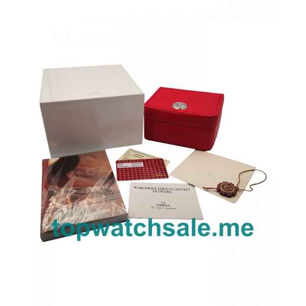 UK 34MM Rose Gold Omega De Ville Ladymatic 425.60.34.20.55.001 Replica Watches