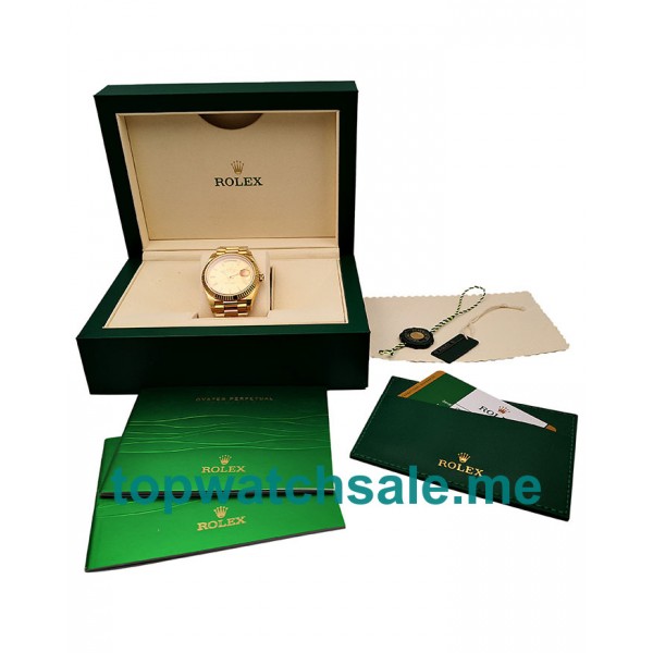 UK Best Quality Rolex Day-Date 228238 Fake Watches With Champagne Dials For Sale