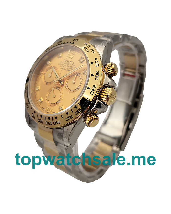 UK Best Quality Rolex Daytona 116503 Fake Watches With Champagne Dials For Men