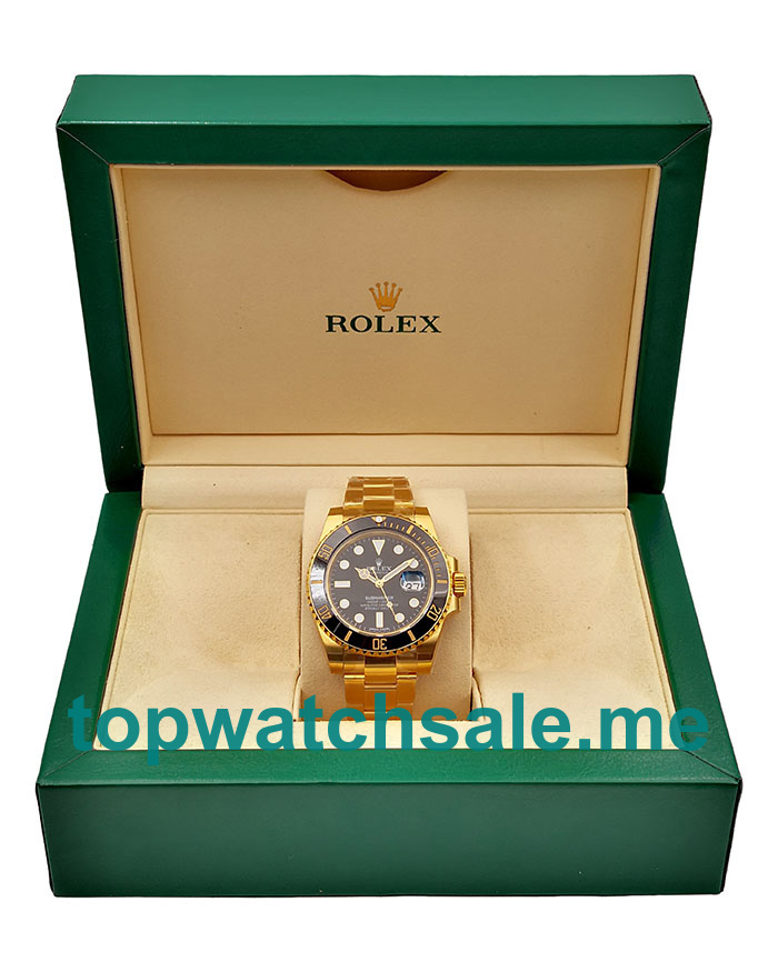UK Cheap 40 MM Rolex Submariner 116618 LN Fake Watches With Black Dials For Men