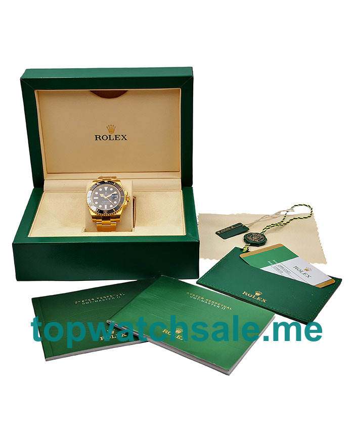 UK Cheap 40 MM Rolex Submariner 116618 LN Fake Watches With Black Dials For Men