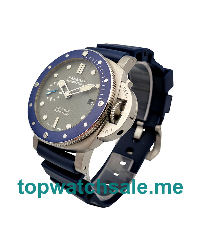 UK 42MM Blue Bezels Panerai Submersible PAM00959 Replica Watches