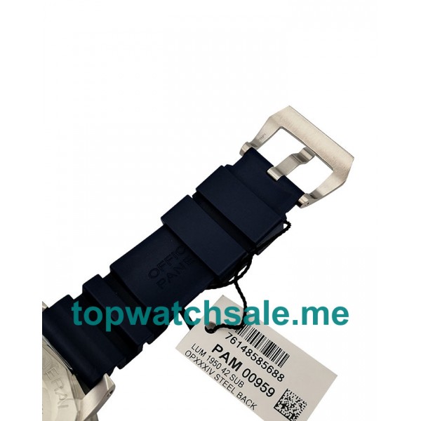 UK 42MM Blue Bezels Panerai Submersible PAM00959 Replica Watches
