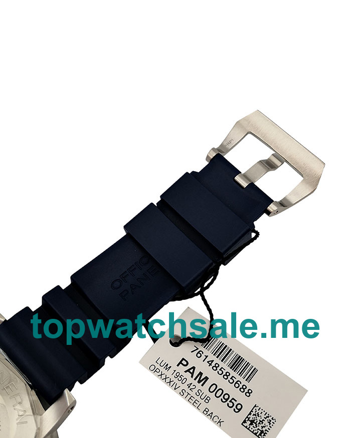 UK 42MM Blue Bezels Panerai Submersible PAM00959 Replica Watches