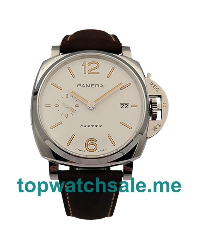 UK 42MM White Dials Panerai Luminor Due PAM01046 Replica Watches