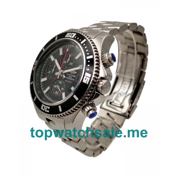 UK AAA Quality Breitling Superocean A1334102.BA81 Replica Watches With Black Dials For Men