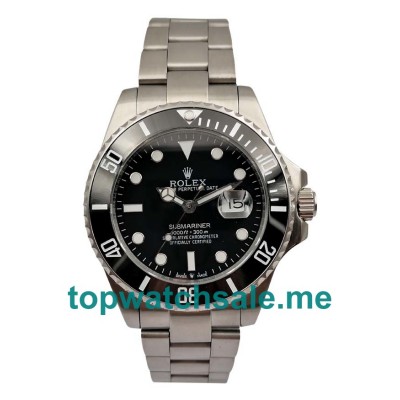 UK Swiss Made Rolex Submariner 116610 LN Fake Watches With Black Dials For Men
