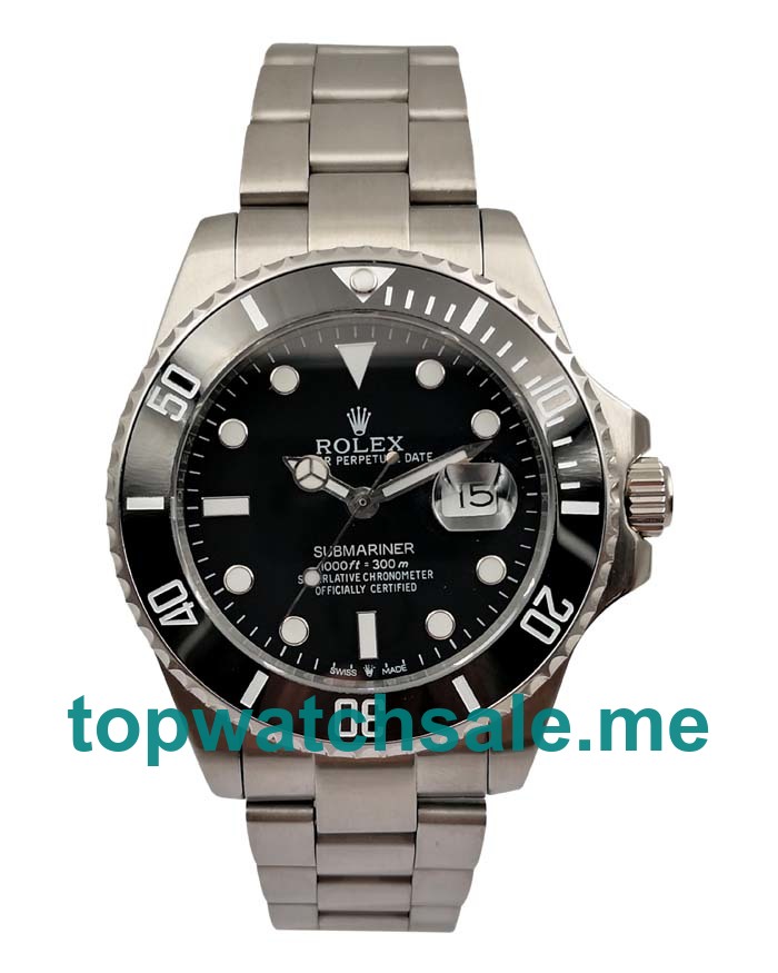 UK Swiss Made Rolex Submariner 116610 LN Fake Watches With Black Dials For Men