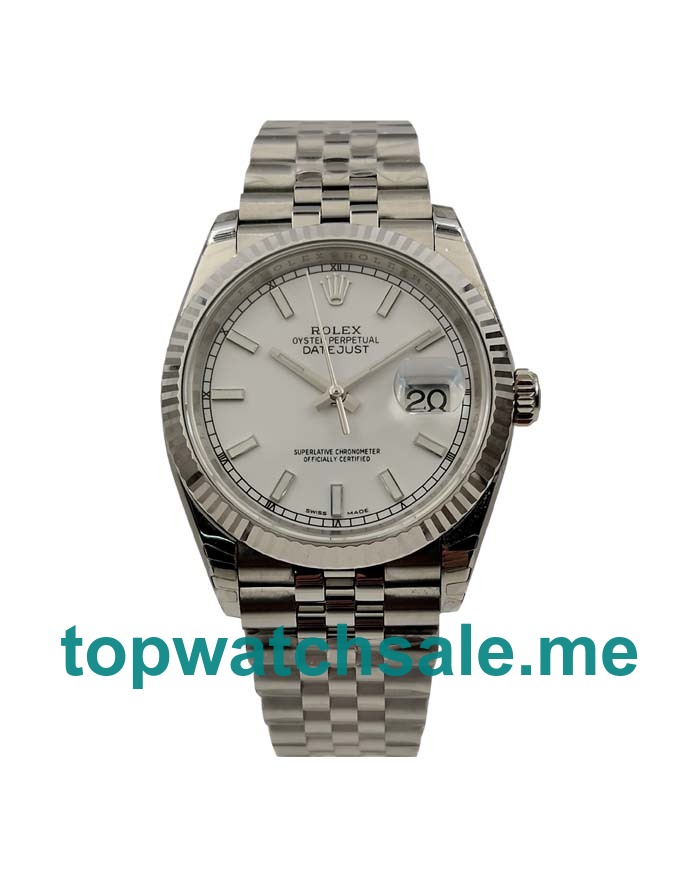 UK Best Quality Rolex Datejust 116234 Fake Watches With Silver Dials For Sale